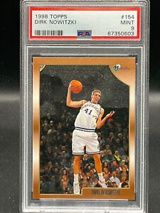 1998 Topps Basketball #154 Dirk Nowitzki Rookie Card PSA 9 Hall of Fame!!!