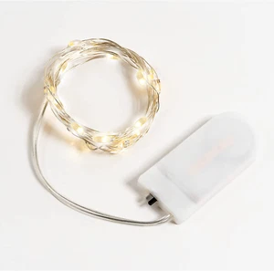 LAC Lucine Led Decorative a Batteria (Incluse) 2M Con 20 Mini Luci Di Natale - C - Foto 1 di 12