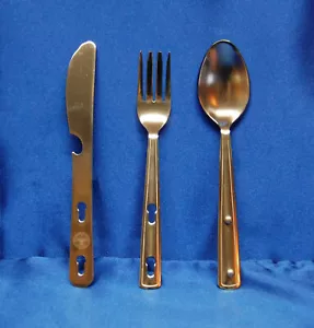 Utensilio de campamento Cuchara regular Cuchillo Tenedor Juego Cubiertos de emergencia Boy Scouts - Imagen 1 de 4