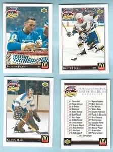 1992-93 UD McDonalds Best of the Blues Set w/ checklist (28) - Picture 1 of 10