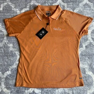 NWT Adidas Polo Shirt "Spruce Goose" Women's XL Orange Climacool Short Sleeve - Picture 1 of 14