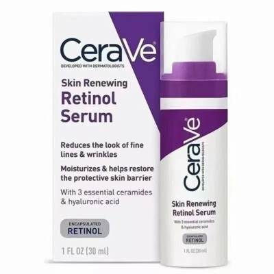 Cerave Resurfacing Skin Renewing Retinol Hydrating Hyaluronic Acid Serum 30ml