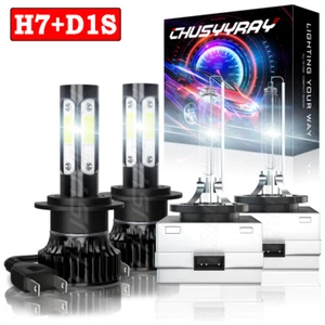 4X LED/HID Headlight High Low Beam Bulbs White For Jaguar Vanden Plas 2004-2006 - Picture 1 of 17