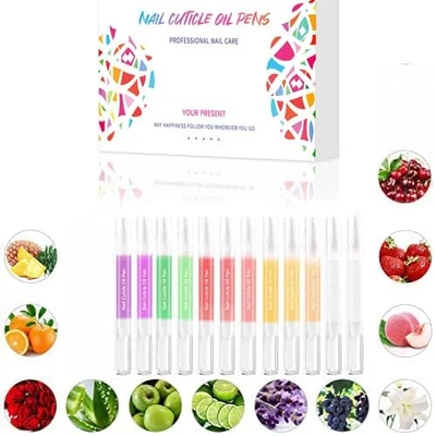 12pcs Cuticle Oil Pen Sweet Almond Nail Growth Serum 0.17 Fl Oz (Pack of 12)  - Image 1 of 4