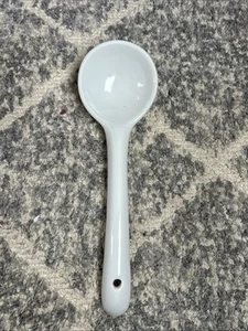"Cuchara sopera grande Ironstone de 9"" crema" - Imagen 1 de 2