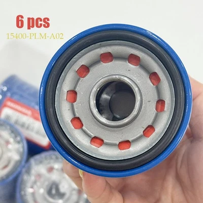 Filtros de aceite originales Honda 6 piezas con arandela de tapón de drenaje 15400-PLM-A02 NUEVO SELLADO Foto 1 de 4