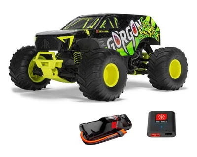 Arrma Gorgon 4X2 MEGA 550 escovado 1/10 Monster Truck RTR (amarelo) [ARA3230ST1] - Imagem 1 de 4