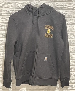 Sudadera Carhartt Gris Calce Relajado Cremallera Completa Pequeña 4-6 Para Mujer Minnesota Duluth - Imagen 1 de 11