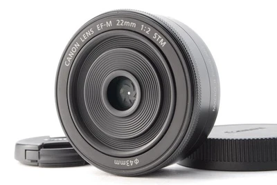 "MINT" Canon EF-M 22mm f/2 STM Lens for EOS M EF-M Mount Black - Image 1 of 4