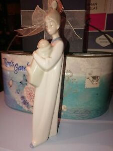 Made in Spain Porcelain Mother and Baby Figurine Lladro Style