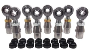 CHROMOLY 4 LINK KIT 1/2 x 5/8-18 HEIM JOINT 1/2 ALUMINUM CONE SPACER & BUNG .120 - Picture 1 of 8