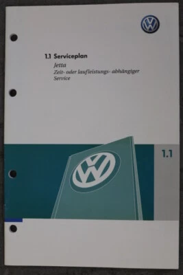 VW Jetta - Serviceplan "Mai 2005" Ohne Einträge - Serviceheft - Wartungsheft - Bild 1 von 4