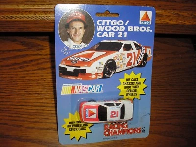 RARE Citgo Wood Brothers #21 Morgan Shepard Ford Thunderbird Nascar Race Car - Image 1 of 2