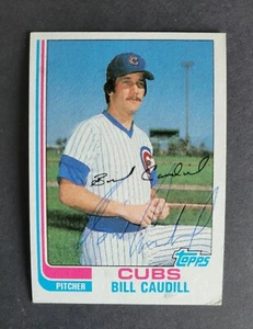 Tarjeta de béisbol Topps 1982 firmada por Bill Caudill de los Chicago Cubs - Imagen 1 de 2