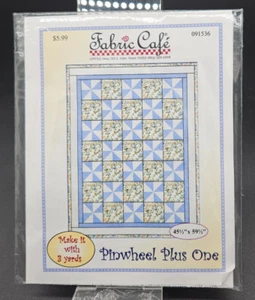 Fabric Cafe Pinwheel Plus One Quilt Pattern Only NEW - Picture 1 of 2