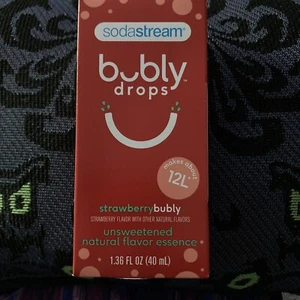 Sodastream Bubly 1.36 Oz. Strawberry 🍓 Drops Flavoring -*Stocking-Stuffers! - Picture 1 of 5