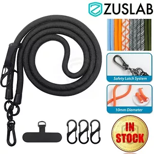 Universal Crossbody Phone Lanyard With Carabiner Hook For iPhone Samsung Google - Picture 1 of 18