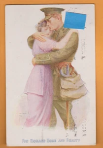 Military WW1- Glamour- For England Home & Beauty. Postcard. - Foto 1 di 1