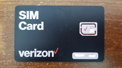 "NEW" Verizon NANO 4FF SIM• 4G/5G • For iPhone, iPad & Android Tablets-SEE NOTES - Image 1 of 3