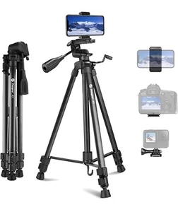 Fotopro Tripod for Camera 61" Compact Portable Lightweight Phone Tripod X2 Lite - Picture 1 of 2