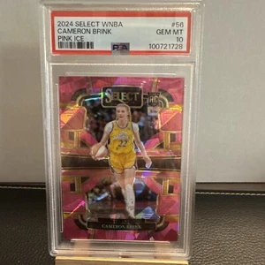 2024 PANINI SELECT WNBA PINK ICE #56 CAMERON BRINK ROOKIE RC PSA 10!!!! - Picture 1 of 3