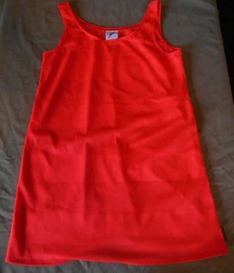 Vintage 90s SPEEDO Orange Mesh Knit Muscle Tank Top Striped sz M Made In USA Y2k - Picture 1 of 9