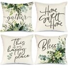 Set Of 4 18X18 Spring Pillow Covers Spring Decorations Pillowcase For Couch E3z9