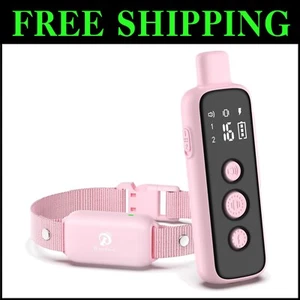 Rechargeable Training Collar for Dogs - Waterproof, 1000ft Remote & Comfort Fit - Picture 1 of 11