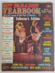 Hit Parader Magazine '73-' 74 Yearbook Led Zeppelin Alice Cooper Paul McCartney - Picture 1 of 12
