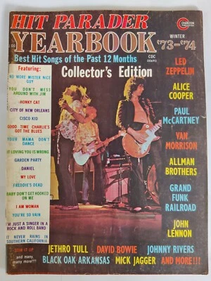 Hit Parader Magazine '73-' 74 Yearbook Led Zeppelin Alice Cooper Paul McCartney  - Image 1 of 4