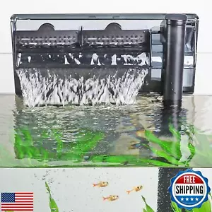 hygger Aquarium HOB Filter 315 GPH for 40-75 Gallon Fish Tank Power Filter wi - Picture 1 of 5