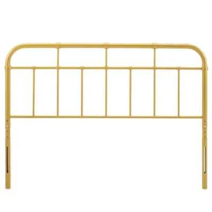 Alessia Gold King Metal Headboard - Picture 1 of 5