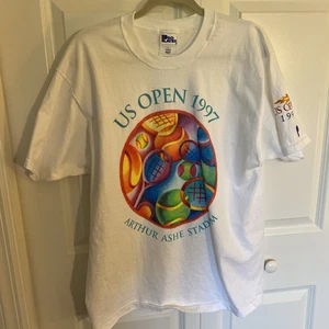 Camisa gráfica vintage 1997 US Open tenis Arthur Ashe Stadium talla grande - Imagen 1 de 5