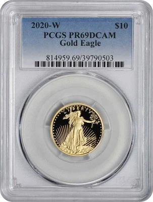 2020-W $10 American Gold Eagle PR69DCAM PCGS - Image 1 of 2