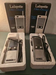 Vintage Para z lat 1970-tych Lafayette 3 Watt 3-kanałowe Walkie Talkie... - Zdjęcie 1 z 20