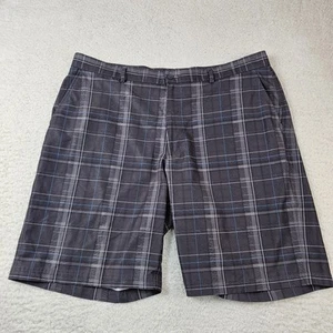 Kirkland Signature Shorts Mens 40 Gray Plaid 10" Inseam Golf Casual Light Weight - Imagen 1 de 12