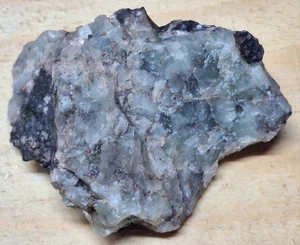 Prehnit Quarz und Calcit Kristalle im Basalt Lavagestein - Michigan Kupfermine - Bild 1 von 13