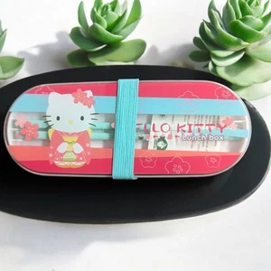 Sanrio Hello Kitty Lunch Bento Box Sakura 2011 Kawaii Katze Dose Stäbchen Anime - Bild 1 von 2