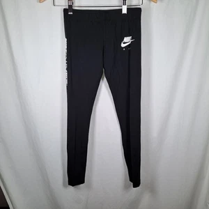 NWT Nike Girls Black Tight Fit M Leggings Nike Air - Picture 1 of 8