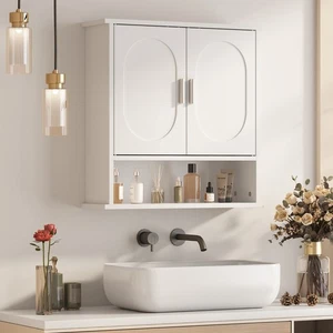 Bathroom Wall Cabinet Over The Toilet Storage Cabinet Medicine Cabinet 24x30Inch - Picture 1 of 10