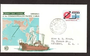 1963 2/3 Opening Commonwealth Pacific Cable Wesley FDC GPO Adelaide Postmark - Picture 1 of 1
