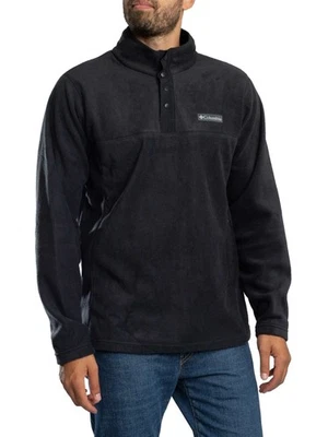 Columbia Men's Steens Mountain Half Snap Fleece, Black - Image 1 of 4