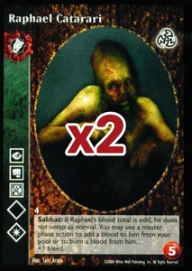 Lot von 2 Karten: Raphael Catarari [Drittes Set] - VTES Karte - Bild 1 von 2