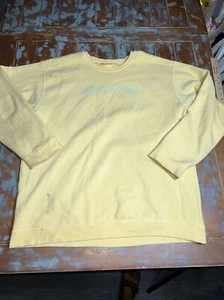 Seaside Florida Comfort Colors Large Yellow Sweatshirt Crewneck Pullover - Picture 1 of 10