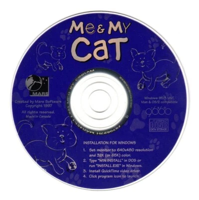 Me & My Cat (Ages 6+) (CD, 1997) for Win/Mac - NEW CD in SLEEVE - Image 1 of 3