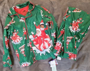 Elf on the Shelf Peppermint Kids 2 Piece Pajama Set XS 4/5 New - Picture 1 of 4