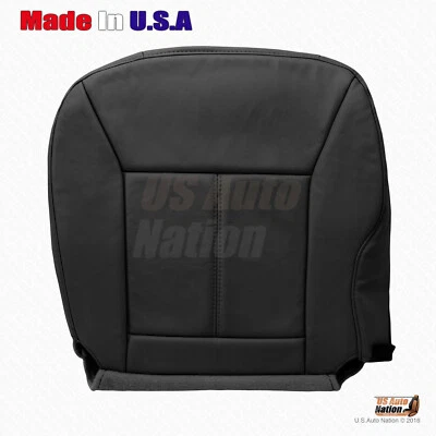 Cubierta de asiento de cuero inferior del conductor delantero Chevy Impala 2006 a 2013 en negro ébano Foto 1 de 4