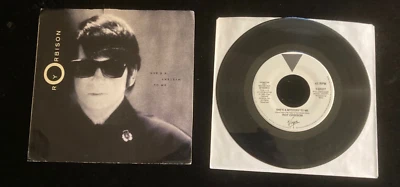 Roy Orbison - She's A Mystery To Me (VG) Virgin Records 7” 45 RPM PROMO NM/VG - Image 1 of 3