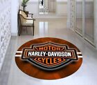 Harley Davidson | Tapis de salon | Décoration de garage | Cadeau pour lui ✓