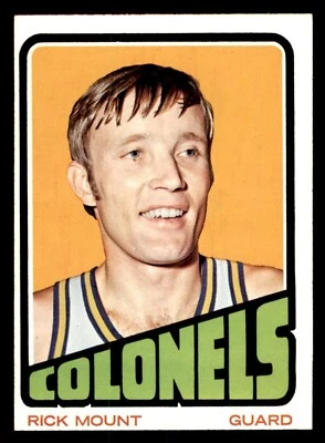 1972 Topps Basketball #237 Rick Mount EX/MT *d17 - Image 1 of 2